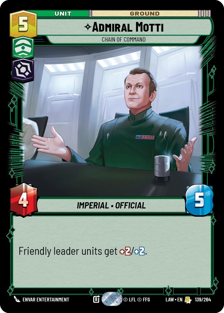 Admiral Motti - Chain of Command (139/264) (139/264) [A Lawless Time] | Exor Games New Glasgow