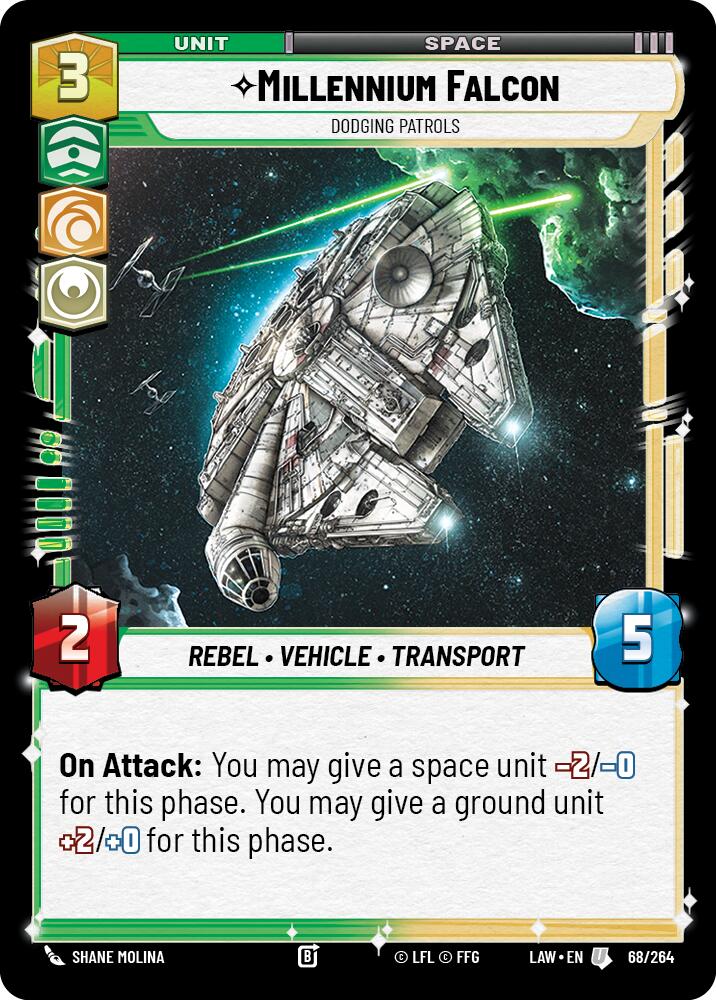 Millennium Falcon - Dodging Patrols (68/264) (68/264) [A Lawless Time] | Exor Games New Glasgow