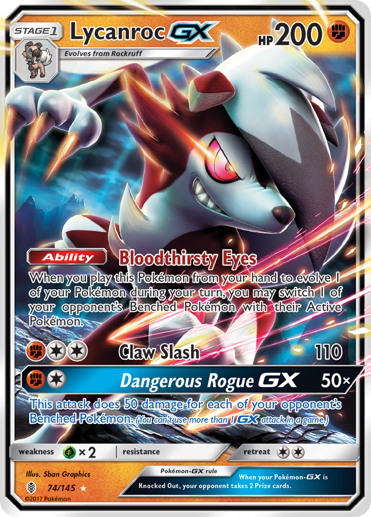 Lycanroc GX (74/145) [Sun & Moon: Guardians Rising] | Exor Games New Glasgow