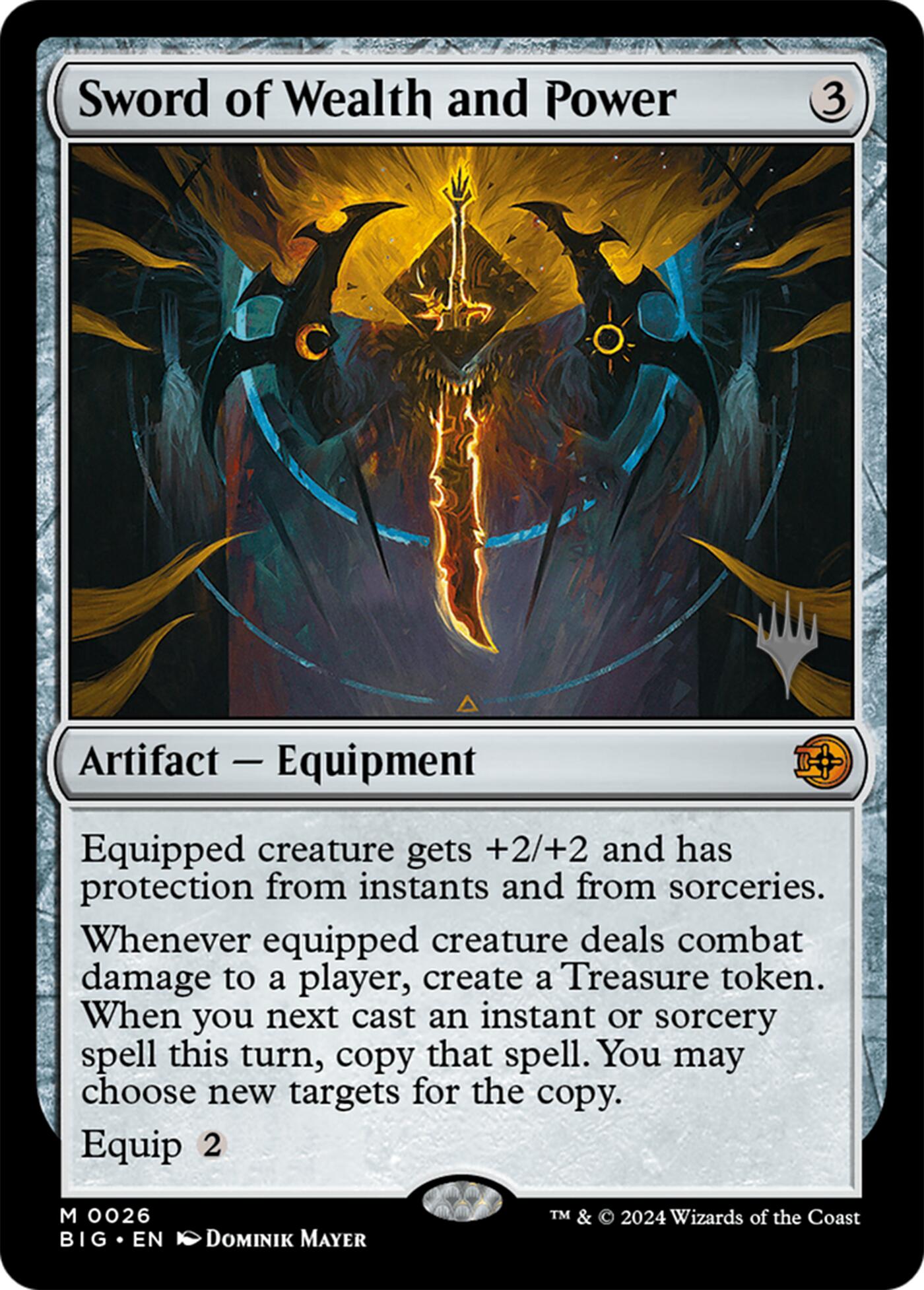 Sword of Wealth and Power [Lorwyn Eclipsed Promos] | Exor Games New Glasgow