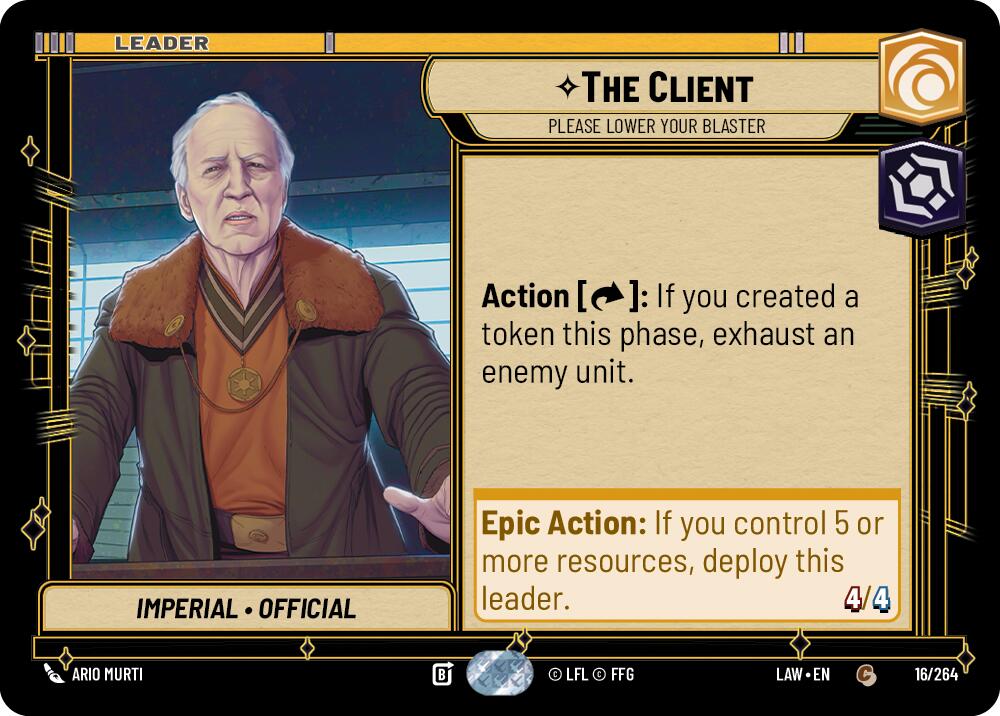 The Client - Please Lower Your Blaster (16/264) (16/264) [A Lawless Time] | Exor Games New Glasgow