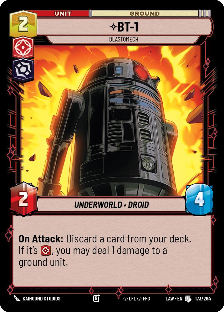 BT-1 - Blastomech (173/264) (173/264) [A Lawless Time] | Exor Games New Glasgow