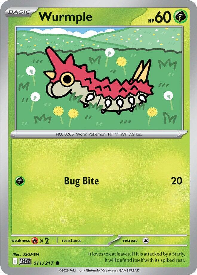 Wurmple (011/217) [Mega Evolution: Ascended Heroes] | Exor Games New Glasgow