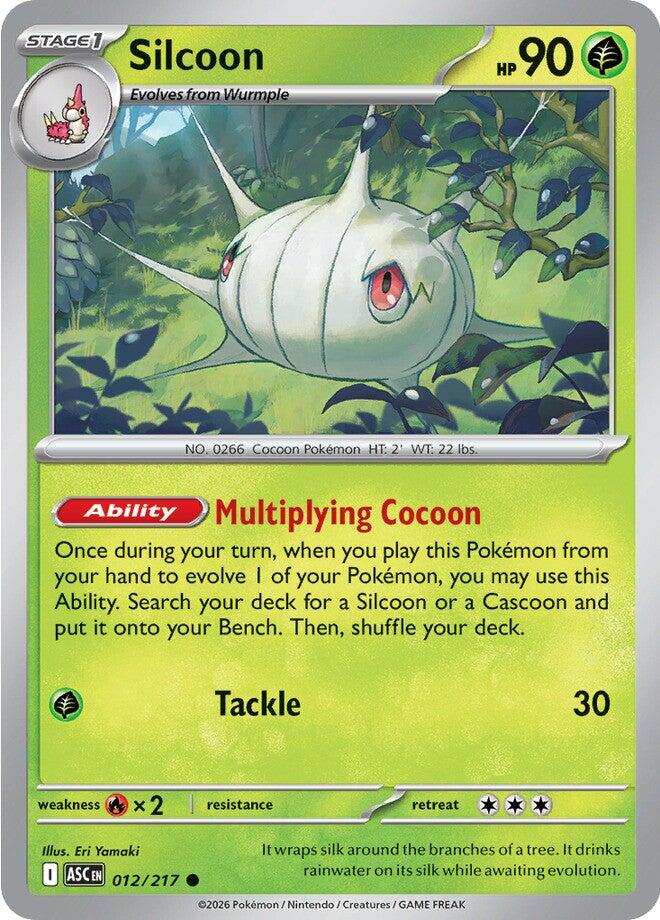 Silcoon (012/217) [Mega Evolution: Ascended Heroes] | Exor Games New Glasgow