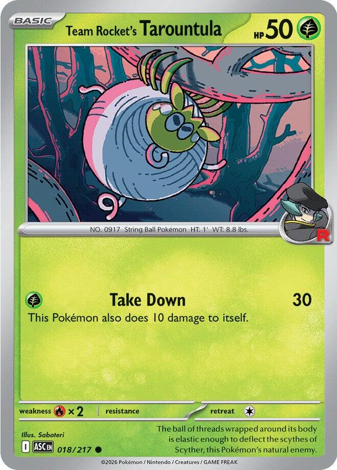 Team Rocket's Tarountula (018/217) [Mega Evolution: Ascended Heroes] | Exor Games New Glasgow