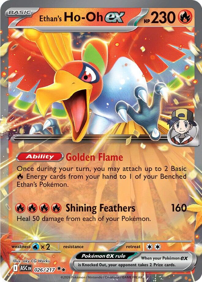 Ethan's Ho-Oh ex (026/217) [Mega Evolution: Ascended Heroes] | Exor Games New Glasgow