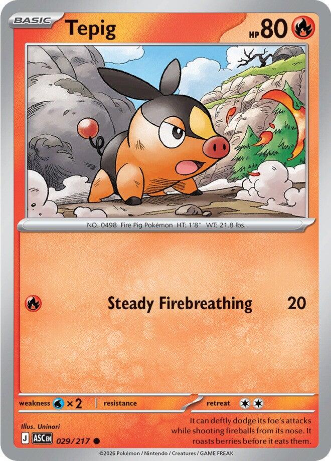 Tepig (029/217) [Mega Evolution: Ascended Heroes] | Exor Games New Glasgow