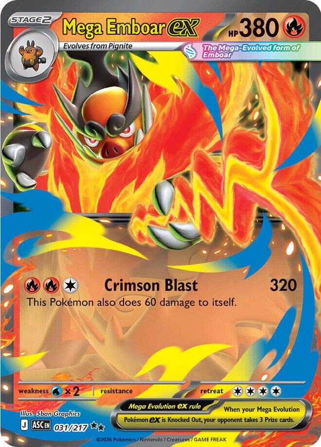 Mega Emboar ex (031/217) [Mega Evolution: Ascended Heroes] | Exor Games New Glasgow