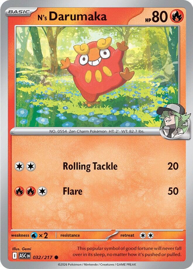 N's Darumaka (032/217) [Mega Evolution: Ascended Heroes] | Exor Games New Glasgow