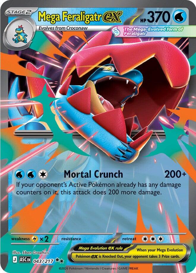 Mega Feraligatr ex (043/217) [Mega Evolution: Ascended Heroes] | Exor Games New Glasgow
