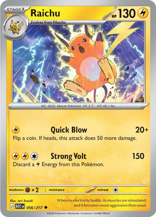 Raichu (056/217) [Mega Evolution: Ascended Heroes] | Exor Games New Glasgow