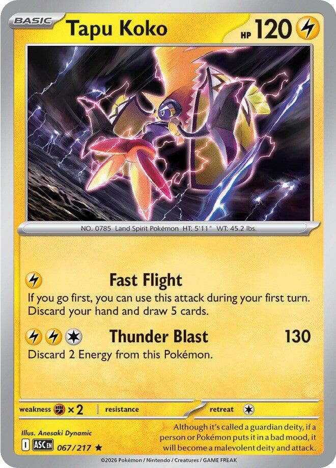 Tapu Koko (067/217) [Mega Evolution: Ascended Heroes] | Exor Games New Glasgow