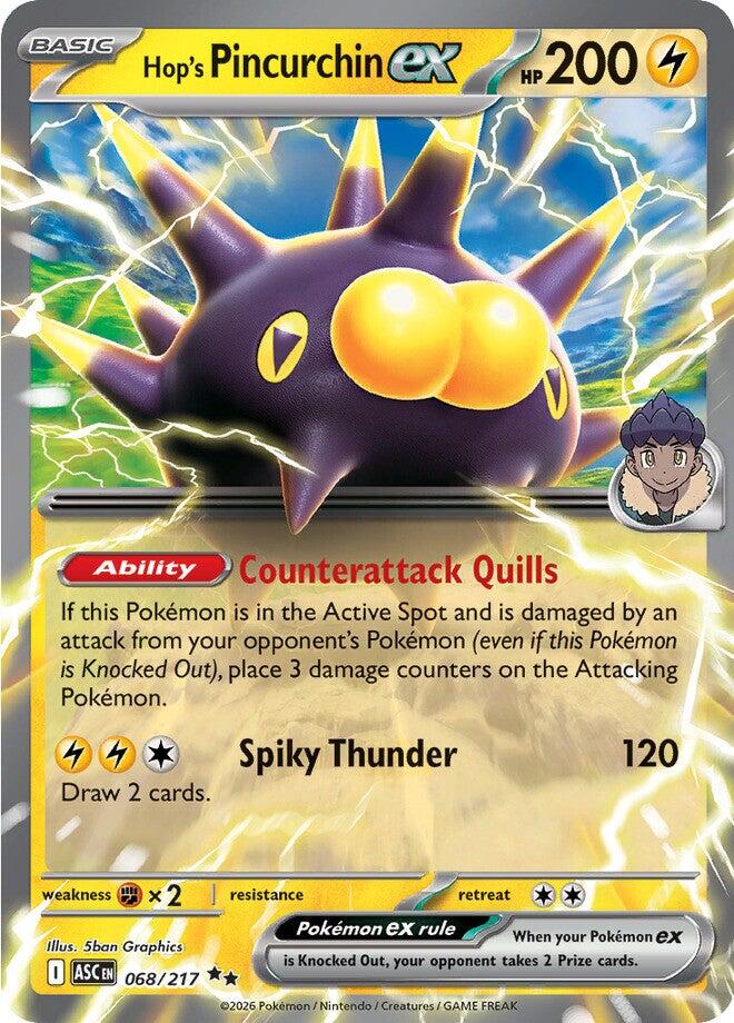 Hop's Pincurchin ex (068/217) [Mega Evolution: Ascended Heroes] | Exor Games New Glasgow