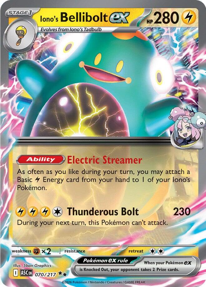 Iono's Bellibolt ex (070/217) [Mega Evolution: Ascended Heroes] | Exor Games New Glasgow