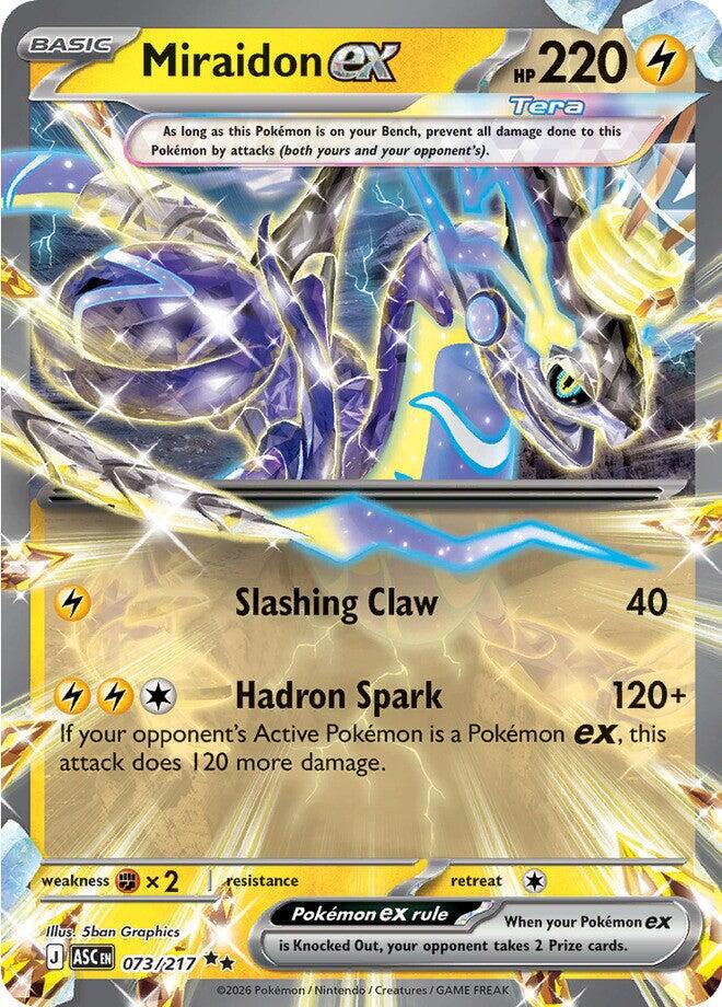 Miraidon ex (073/217) [Mega Evolution: Ascended Heroes] | Exor Games New Glasgow