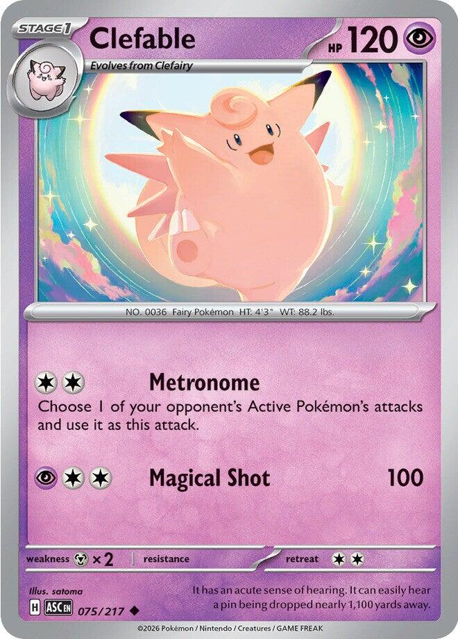Clefable (075/217) [Mega Evolution: Ascended Heroes] | Exor Games New Glasgow