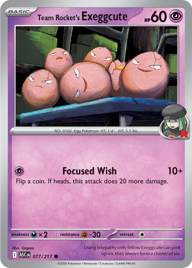 Team Rocket's Exeggcute (077/217) [Mega Evolution: Ascended Heroes] | Exor Games New Glasgow