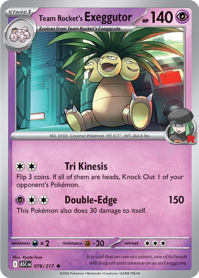 Team Rocket's Exeggutor (078/217) [Mega Evolution: Ascended Heroes] | Exor Games New Glasgow
