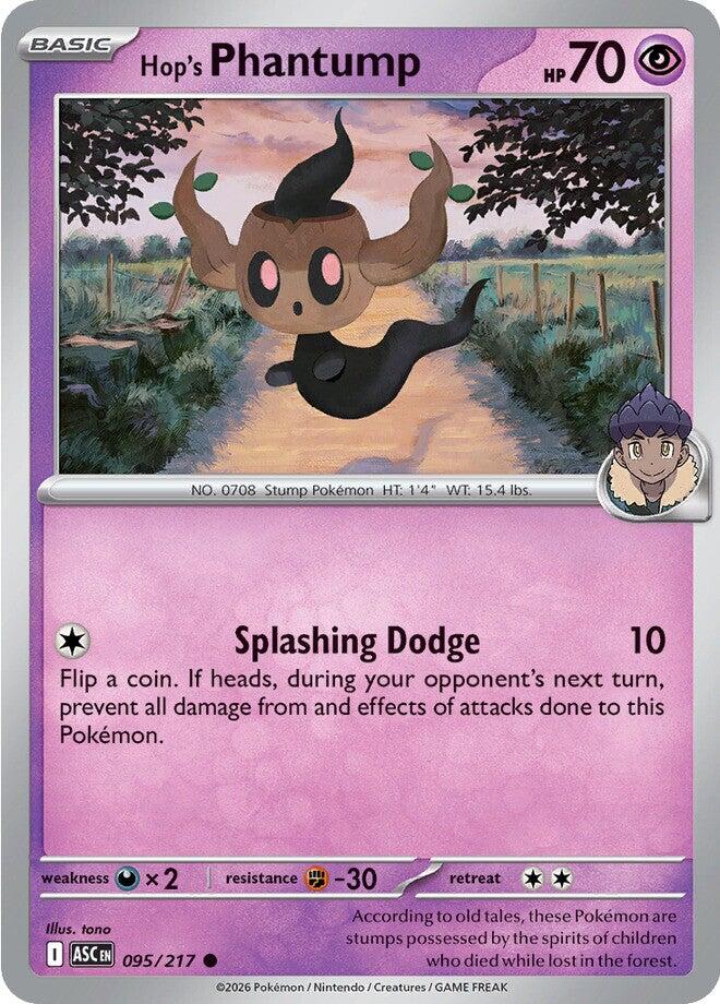 Hop's Phantump (095/217) [Mega Evolution: Ascended Heroes] | Exor Games New Glasgow