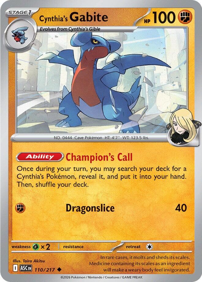 Cynthia's Gabite (110/217) [Mega Evolution: Ascended Heroes] | Exor Games New Glasgow