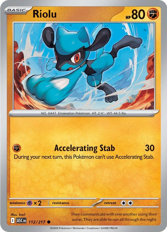 Riolu (112/217) [Mega Evolution: Ascended Heroes] | Exor Games New Glasgow