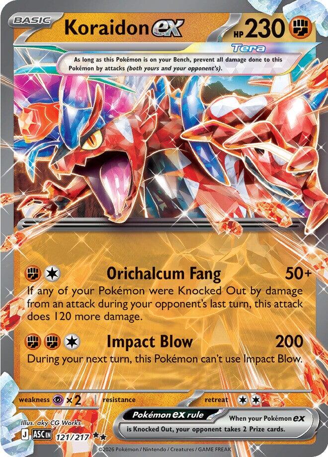 Koraidon ex (121/217) [Mega Evolution: Ascended Heroes] | Exor Games New Glasgow