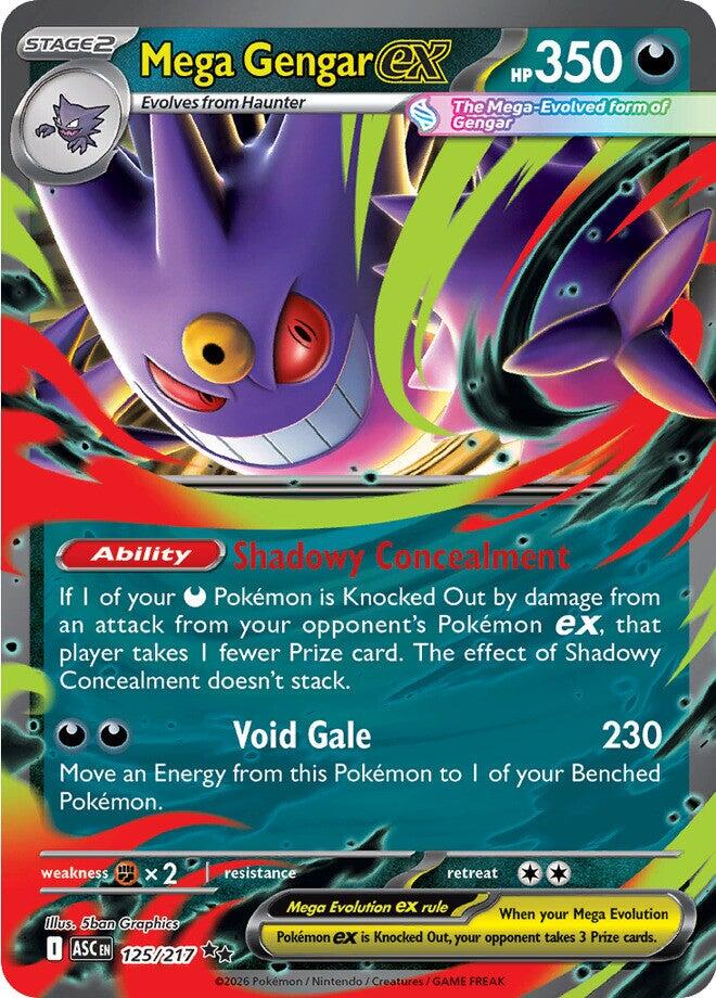 Mega Gengar ex (125/217) [Mega Evolution: Ascended Heroes] | Exor Games New Glasgow