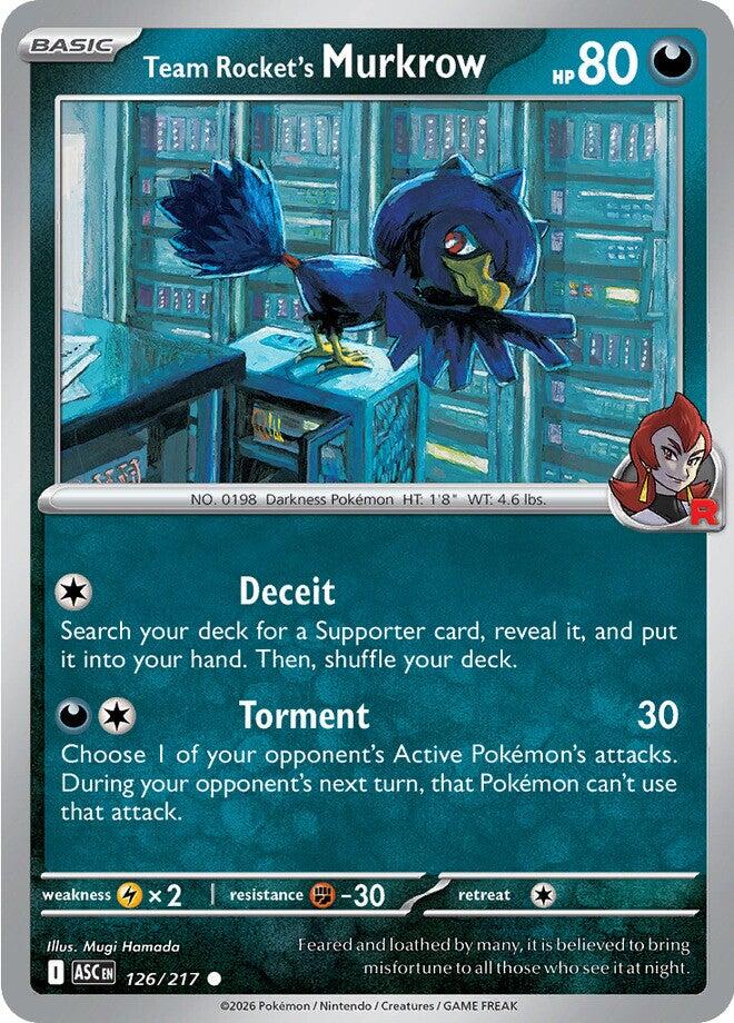 Team Rocket's Murkrow (126/217) [Mega Evolution: Ascended Heroes] | Exor Games New Glasgow