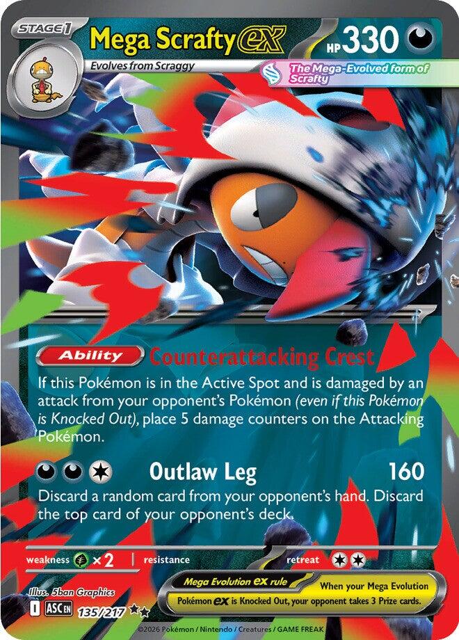Mega Scrafty ex (135/217) [Mega Evolution: Ascended Heroes] | Exor Games New Glasgow