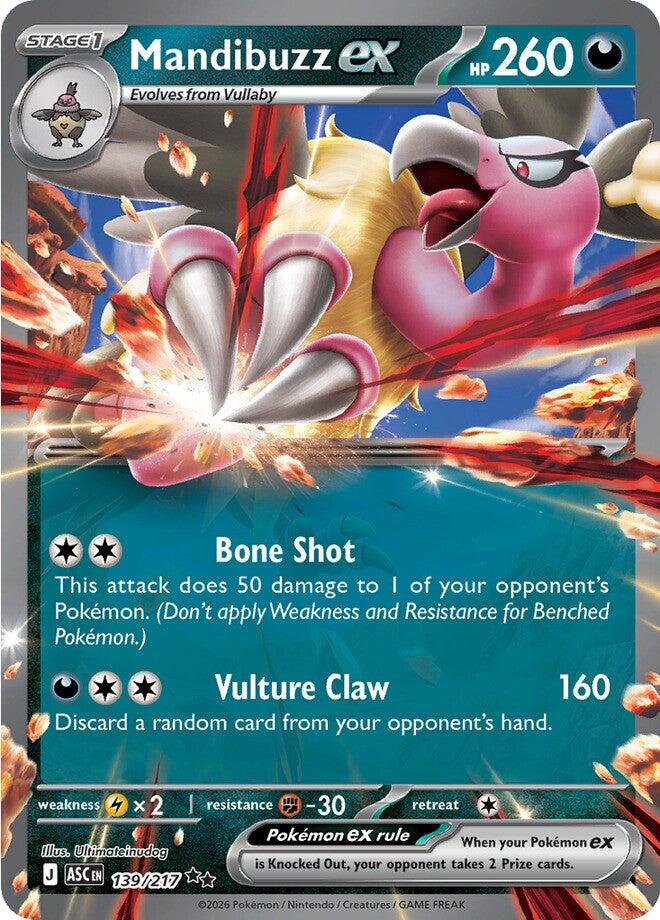 Mandibuzz ex (139/217) [Mega Evolution: Ascended Heroes] | Exor Games New Glasgow