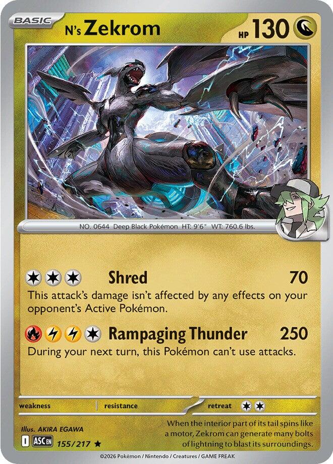 N's Zekrom (155/217) [Mega Evolution: Ascended Heroes] | Exor Games New Glasgow