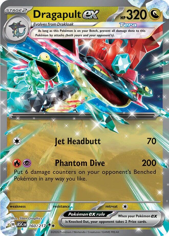 Dragapult ex (160/217) [Mega Evolution: Ascended Heroes] | Exor Games New Glasgow