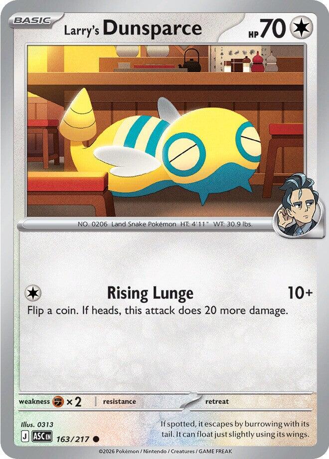 Larry's Dunsparce (163/217) [Mega Evolution: Ascended Heroes] | Exor Games New Glasgow