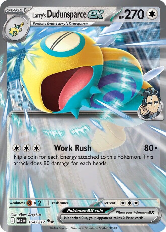 Larry's Dudunsparce ex (164/217) [Mega Evolution: Ascended Heroes] | Exor Games New Glasgow