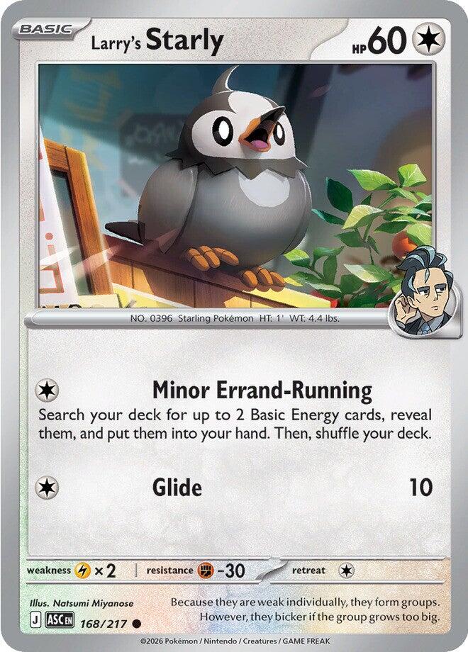 Larry's Starly (168/217) [Mega Evolution: Ascended Heroes] | Exor Games New Glasgow