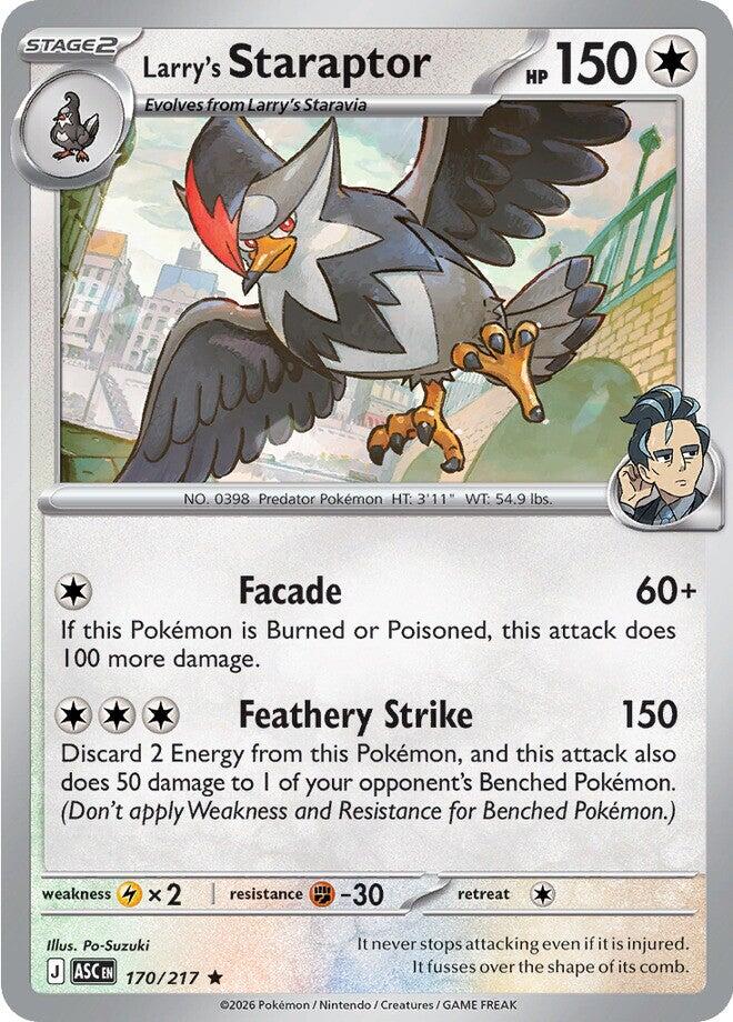 Larry's Staraptor (170/217) [Mega Evolution: Ascended Heroes] | Exor Games New Glasgow