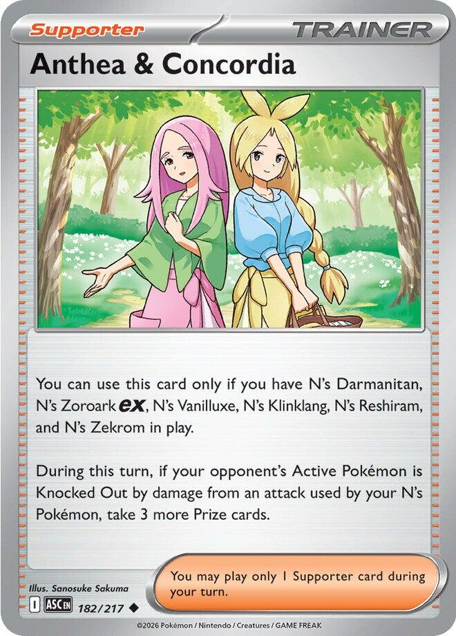 Anthea & Concordia (182/217) (Reverse Holo) [Mega Evolution: Ascended Heroes] | Exor Games New Glasgow