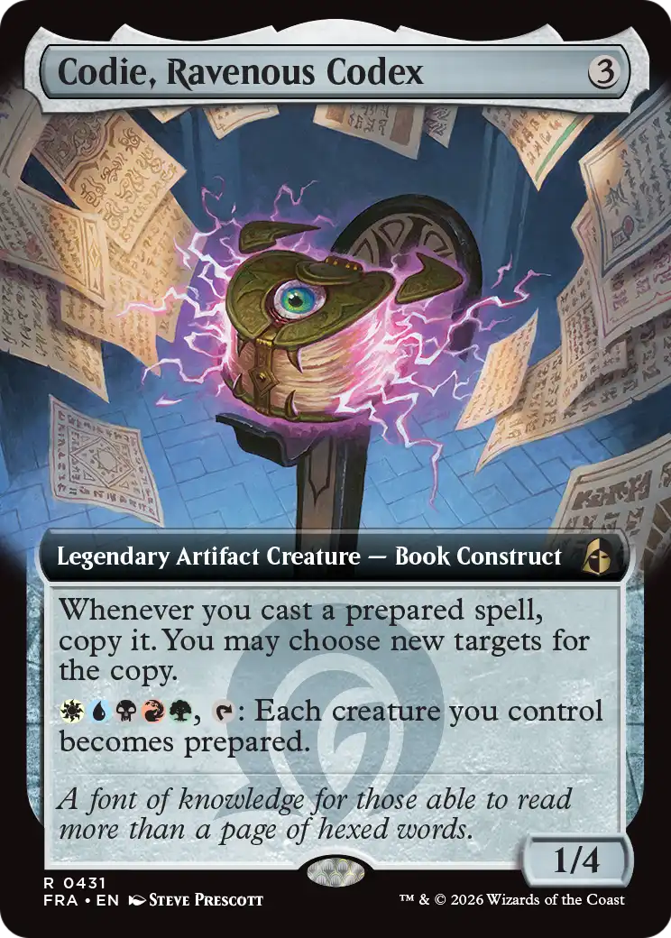 Codie, Ravenous Codex (Extended Art) [Reality Fracture] | Exor Games New Glasgow