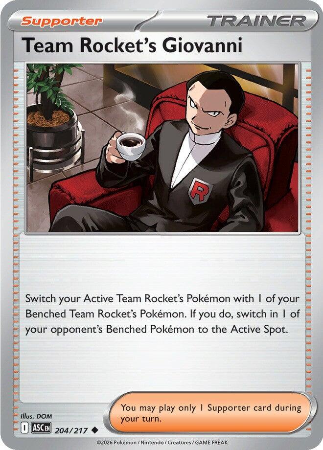 Team Rocket's Giovanni (204/217) [Mega Evolution: Ascended Heroes] | Exor Games New Glasgow