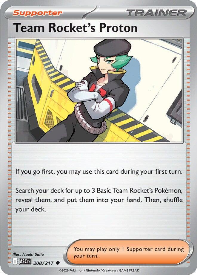 Team Rocket's Proton (208/217) [Mega Evolution: Ascended Heroes] | Exor Games New Glasgow