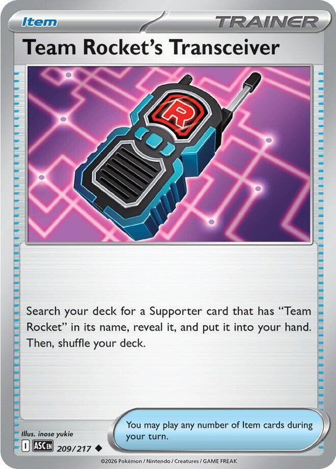Team Rocket's Transceiver (209/217) [Mega Evolution: Ascended Heroes] | Exor Games New Glasgow