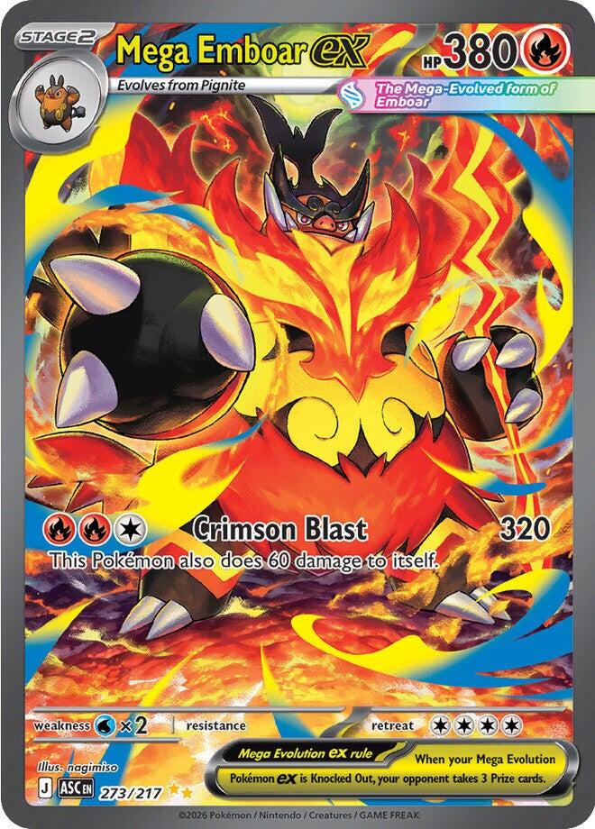 Mega Emboar ex (273/217) [Mega Evolution: Ascended Heroes] | Exor Games New Glasgow