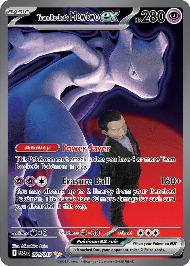 Team Rocket's Mewtwo ex (281/217) [Mega Evolution: Ascended Heroes] | Exor Games New Glasgow