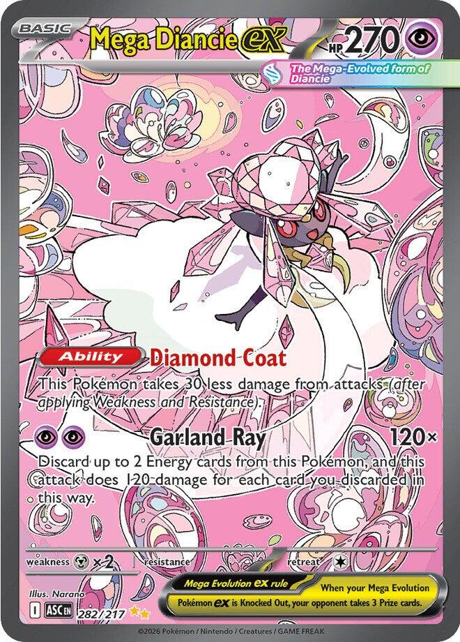 Mega Diancie ex (282/217) [Mega Evolution: Ascended Heroes] | Exor Games New Glasgow