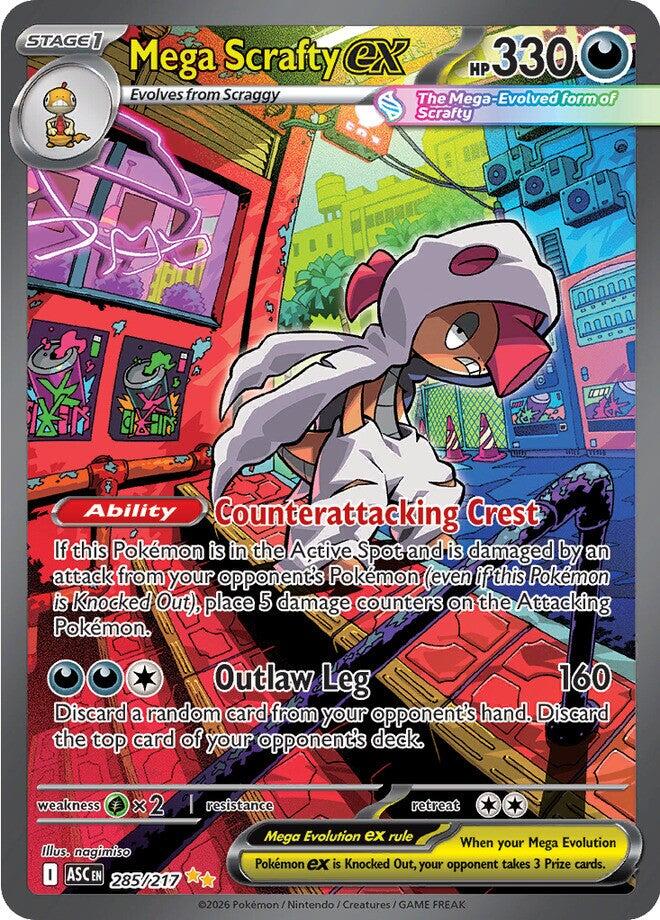 Mega Scrafty ex (285/217) [Mega Evolution: Ascended Heroes] | Exor Games New Glasgow
