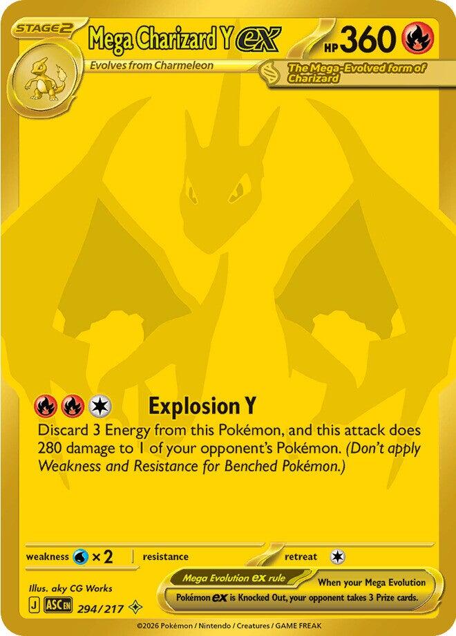 Mega Charizard Y ex (294/217) [Mega Evolution: Ascended Heroes] | Exor Games New Glasgow