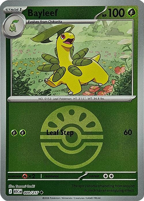 Bayleef (009/217) (Friend Ball) [Mega Evolution: Ascended Heroes] | Exor Games New Glasgow