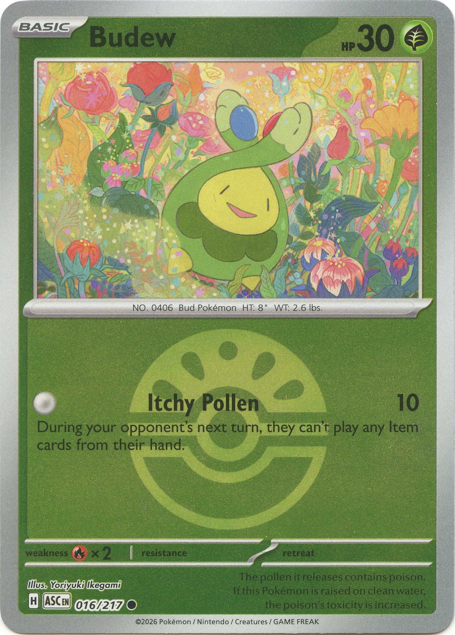 Budew (016/217) (Friend Ball) [Mega Evolution: Ascended Heroes] | Exor Games New Glasgow