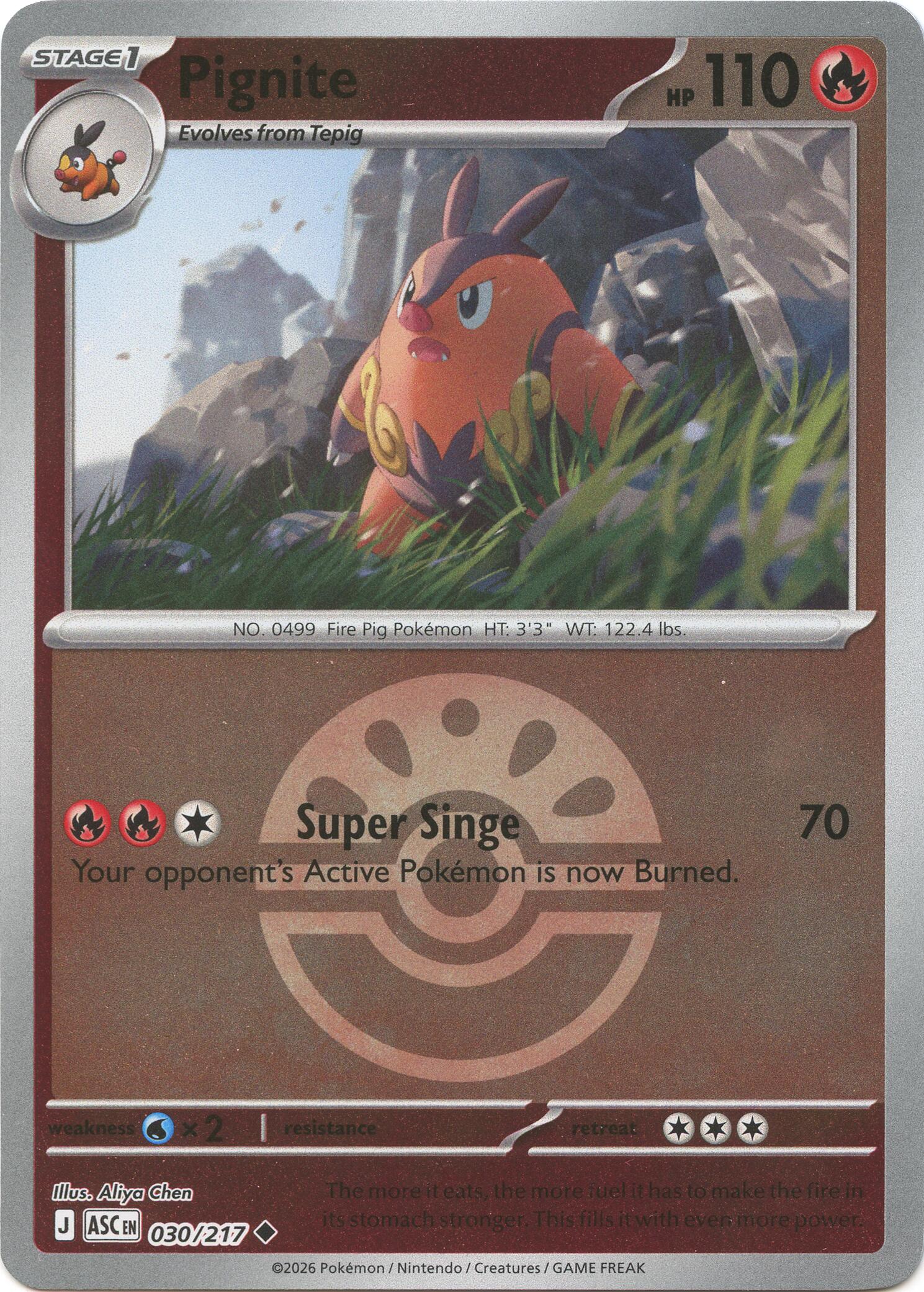 Pignite (030/217) (Friend Ball) [Mega Evolution: Ascended Heroes] | Exor Games New Glasgow