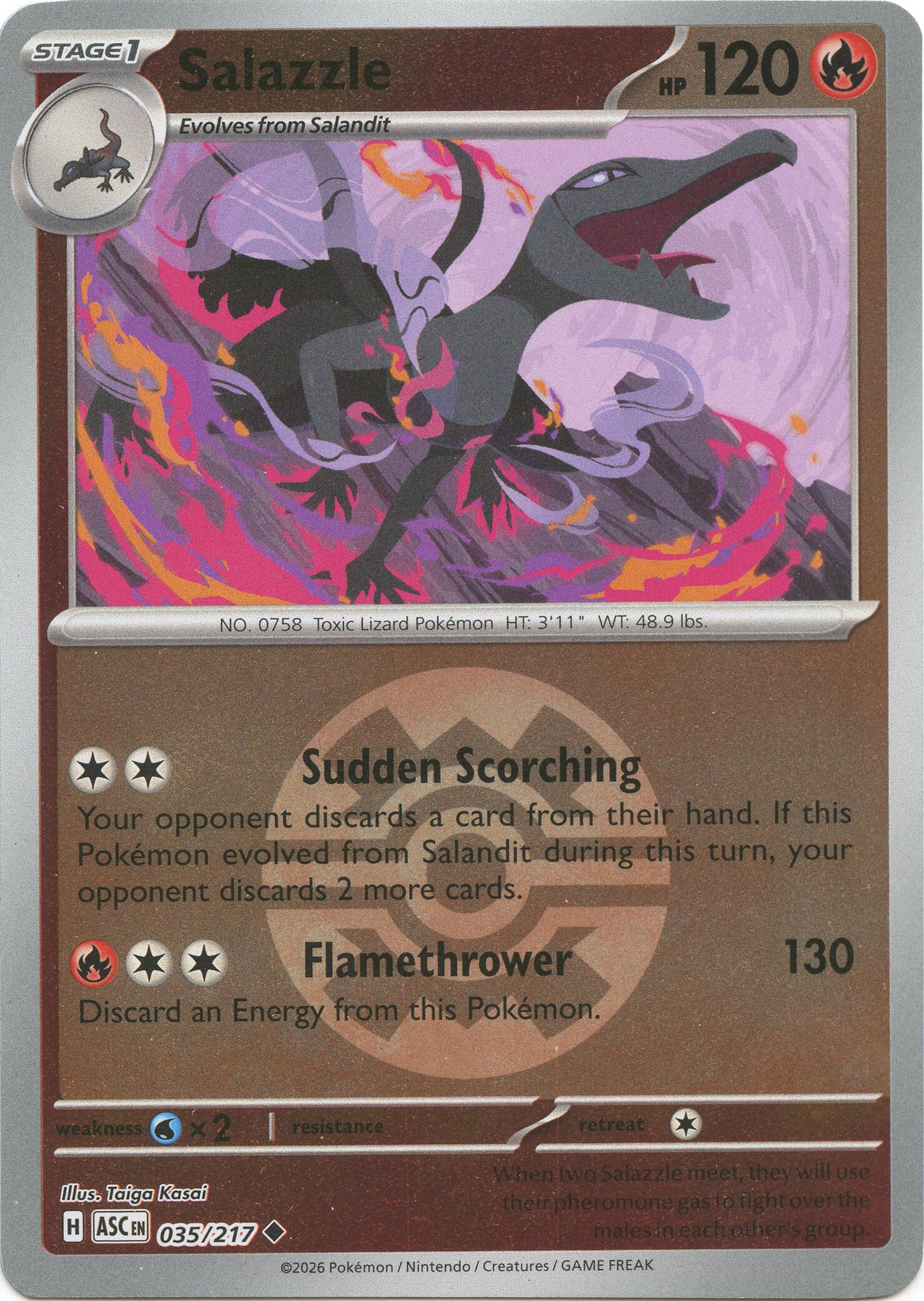 Salazzle (035/217) (Quick Ball) [Mega Evolution: Ascended Heroes] | Exor Games New Glasgow